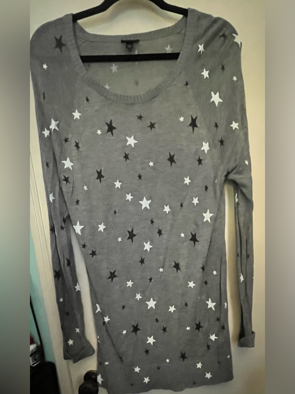 torrid Gray Star Print Crewneck Sweater